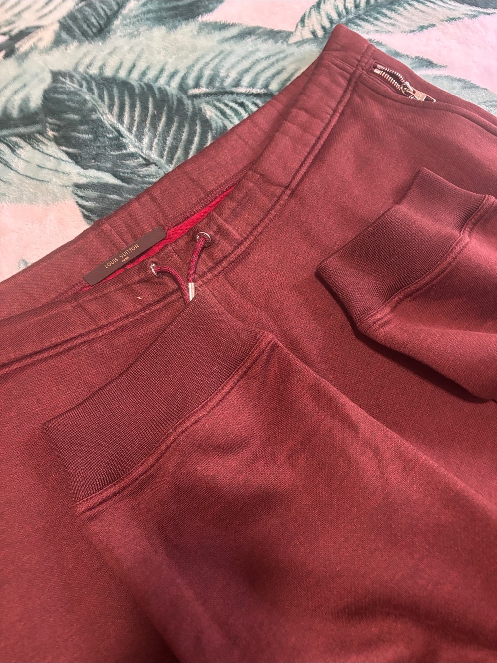Louis Vuitton Men's Maroon Sweatpants Joggers - Picture 5 of 6